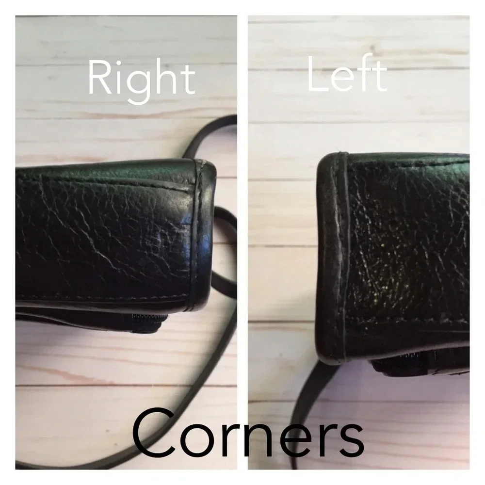 PELLE STUDIO Black Leather Crossbody Bag Vintage